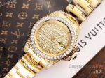 High Quality Replica Rolex Yacht-Master Different Colors strap Different Colors with full diamonds Face Dial Different Colors with full diamonds Bezel Men Watch 40mm